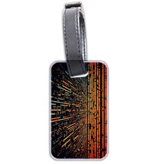 Data Abstract Abstract Background Background Luggage Tag (two Sides) by Cendanart