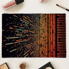 Data Abstract Abstract Background Background Cosmetic Bag (xxl) by Cendanart