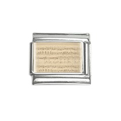 Vintage Beige Music Notes Italian Charm (9mm)