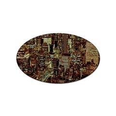 Photo New York City Skyscrapers Sticker Oval (10 Pack) by Cendanart