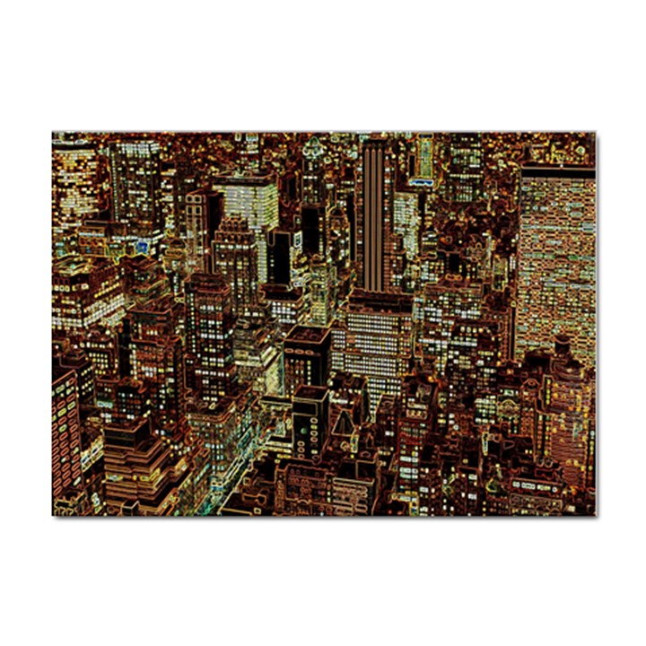 Photo New York City Skyscrapers Sticker A4 (10 pack)