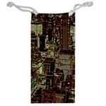 Photo New York City Skyscrapers Jewelry Bag Back