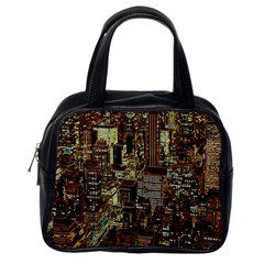 Photo New York City Skyscrapers Classic Handbag (one Side) by Cendanart