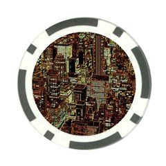 Photo New York City Skyscrapers Poker Chip Card Guard (10 Pack) by Cendanart