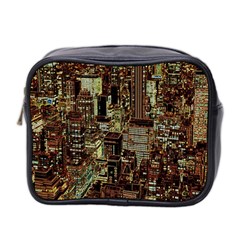 Photo New York City Skyscrapers Mini Toiletries Bag (two Sides) by Cendanart