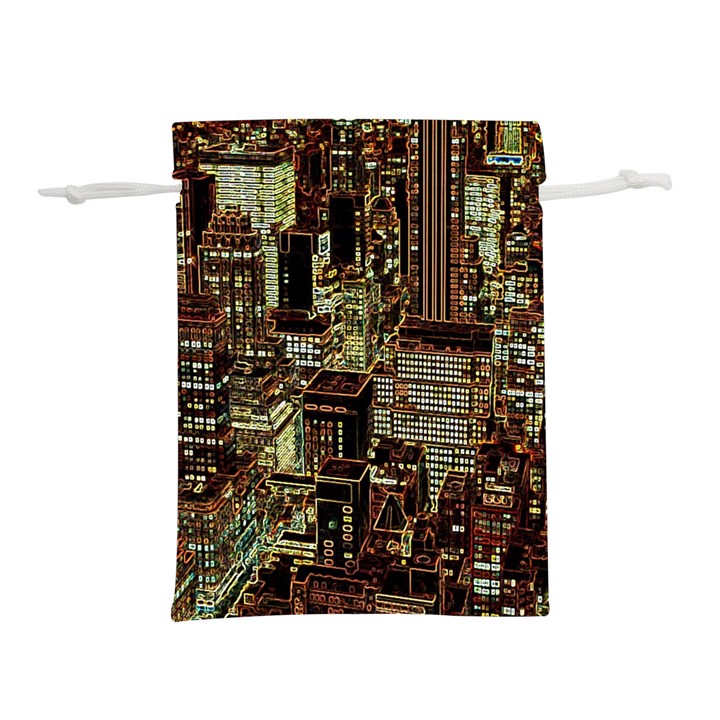 Photo New York City Skyscrapers Lightweight Drawstring Pouch (M)