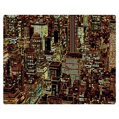 Photo New York City Skyscrapers Premium Plush Fleece Blanket (medium)