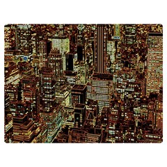 Photo New York City Skyscrapers Two Sides Premium Plush Fleece Blanket (extra Small)