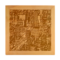 Photo New York City Skyscrapers Wood Photo Frame Cube by Cendanart