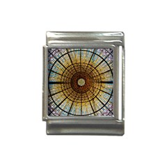 Barcelona Glass Window Stained Glass Italian Charm (13mm) by Cendanart