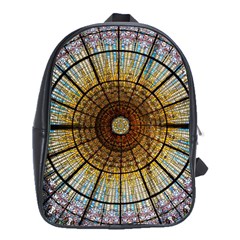 Barcelona Glass Window Stained Glass School Bag (large)