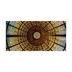 Barcelona Glass Window Stained Glass Yoga Headband by Cendanart