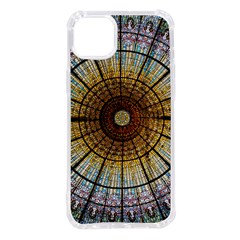 Barcelona Glass Window Stained Glass Iphone 14 Plus Tpu Uv Print Case by Cendanart