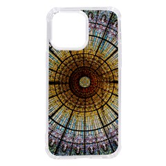 Barcelona Glass Window Stained Glass Iphone 14 Pro Max Tpu Uv Print Case by Cendanart