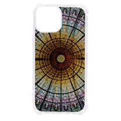 Barcelona Glass Window Stained Glass Iphone 13 Mini Tpu Uv Print Case by Cendanart