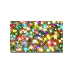 Star Colorful Christmas Abstract Sticker Rectangular (100 Pack) by Cendanart