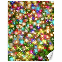 Star Colorful Christmas Abstract Canvas 12  X 16  by Cendanart