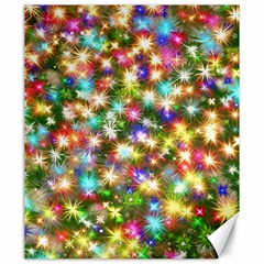 Star Colorful Christmas Abstract Canvas 20  X 24  by Cendanart