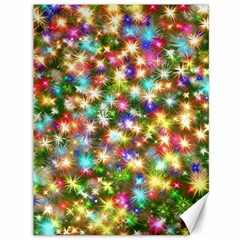 Star Colorful Christmas Abstract Canvas 36  X 48  by Cendanart