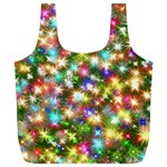 Star Colorful Christmas Abstract Full Print Recycle Bag (XL) Front