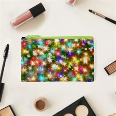 Star Colorful Christmas Abstract Cosmetic Bag (xs) by Cendanart