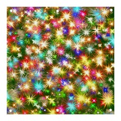 Star Colorful Christmas Abstract Banner And Sign 3  X 3 