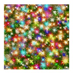 Star Colorful Christmas Abstract Banner And Sign 4  X 4 