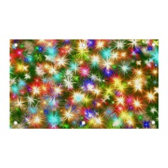 Star Colorful Christmas Abstract Banner And Sign 5  X 3 