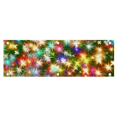 Star Colorful Christmas Abstract Banner And Sign 6  X 2 