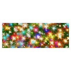 Star Colorful Christmas Abstract Banner And Sign 8  X 3 