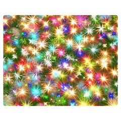 Star Colorful Christmas Abstract Premium Plush Fleece Blanket (medium)