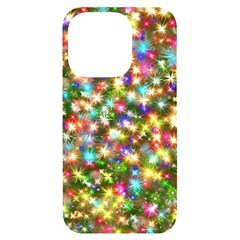 Star Colorful Christmas Abstract Iphone 14 Pro Black Uv Print Case