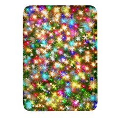 Star Colorful Christmas Abstract Rectangular Glass Fridge Magnet (4 Pack)