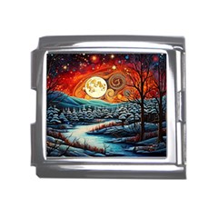 Winter Wonderland Landscape Nature Mega Link Italian Charm (18mm) by Bedest