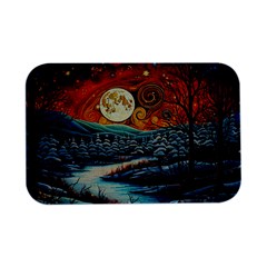 Winter Wonderland Landscape Nature Open Lid Metal Box (silver)  