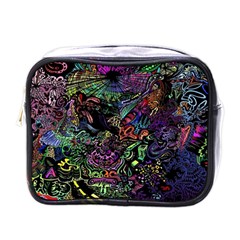 Psychodelic Absract Mini Toiletries Bag (one Side) by Bedest