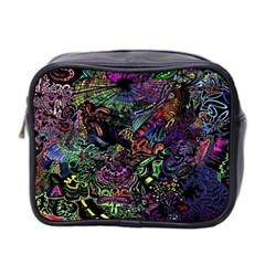 Psychodelic Absract Mini Toiletries Bag (two Sides) by Bedest