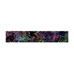 Psychodelic Absract Premium Plush Fleece Scarf (mini) by Bedest