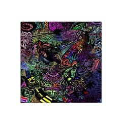 Psychodelic Absract Satin Bandana Scarf 22  X 22  by Bedest