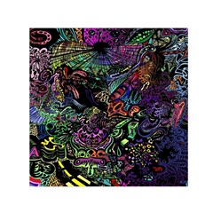 Psychodelic Absract Square Satin Scarf (30  X 30 ) by Bedest