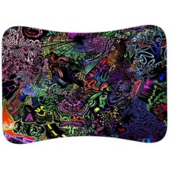 Psychodelic Absract Velour Seat Head Rest Cushion by Bedest