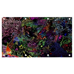 Psychodelic Absract Banner And Sign 7  X 4  by Bedest