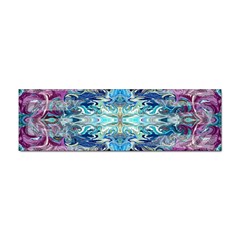 Magenta On Cobalt Arabesque Sticker (bumper)