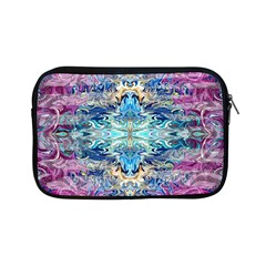 Magenta On Cobalt Arabesque Apple Ipad Mini Zipper Cases by kaleidomarblingart