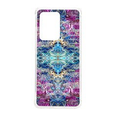 Magenta On Cobalt Arabesque Samsung Galaxy S20 Ultra 6 9 Inch Tpu Uv Case by kaleidomarblingart