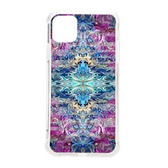 Magenta On Cobalt Arabesque Iphone 11 Pro Max 6 5 Inch Tpu Uv Print Case by kaleidomarblingart