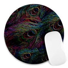 Star Galaxy Chrismas Xmas Ugly Round Mousepad by Cendanart