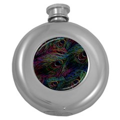 Star Galaxy Chrismas Xmas Ugly Round Hip Flask (5 Oz)