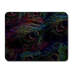 Peacock Feather Paradise Small Mousepad by Cendanart