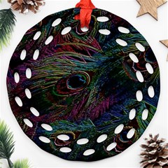 Star Galaxy Chrismas Xmas Ugly Ornament (round Filigree)